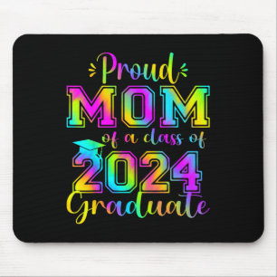 Proud Mum Of 2024 Graduate Awesome Family College Mouse Pad