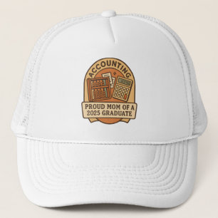 Proud Mum of 2025 Accounting Grad Retro Badge Trucker Hat