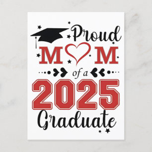 Proud Mum of 2025 Graduate Graduation Mother Day Holiday Postcard