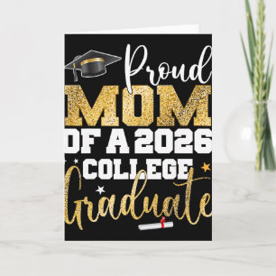 Proud Mum Of 2026 Graduate College Graduation Part Card