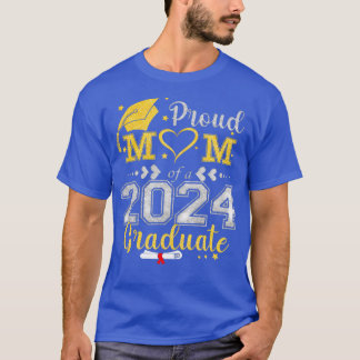 Proud Mum Of A 2024 Graduate Senior Graduation Mot T-Shirt
