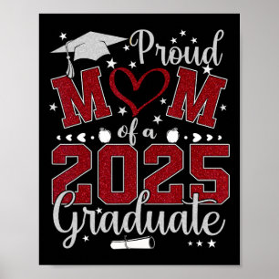 Proud Mum Of A 2025 Graduate Cl Senior Graduation Poster