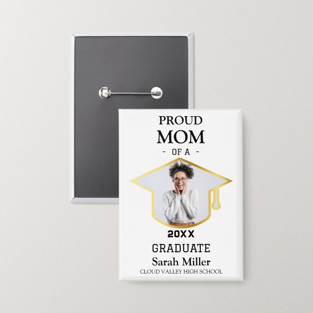 Proud Mum of a 2025 Graduate With Photo & Name (Front/Back)