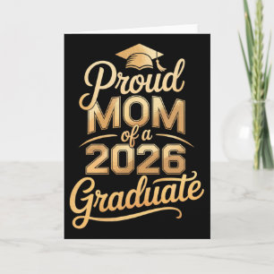Proud Mum Of A 2026 Graduate Graduation Parent Tee Card