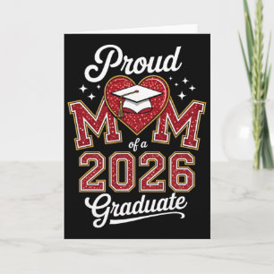 Proud Mum Of A 2026 Graduate Senior Cl Of 2026 Gra Card