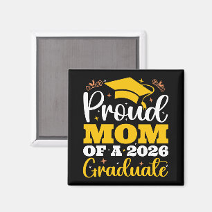 Proud Mum Of A 2026 Personalised Graduation Mother Magnet