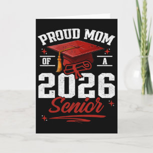 Proud Mum Of A 2026 Senior Shirt Graduation 2026 M Card