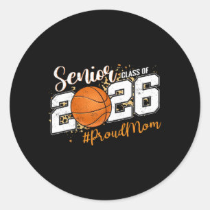 Proud Mum Of A 2026 Senior Sketll Graduate Classic Round Sticker