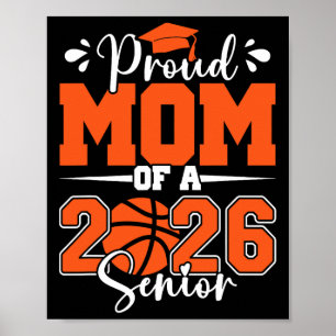 Proud Mum Of A 2026 Senior Sketll Graduation Famil Poster