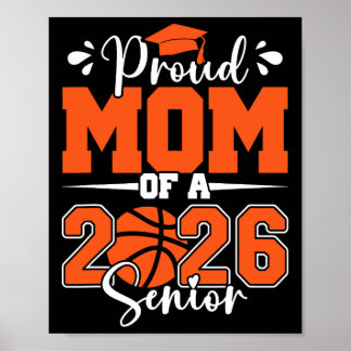Proud Mum Of A 2026 Senior Sketll Graduation Famil Poster