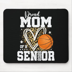 Proud Mum Of A 2026 Senior Sketll Graduation Leopa Mouse Pad
