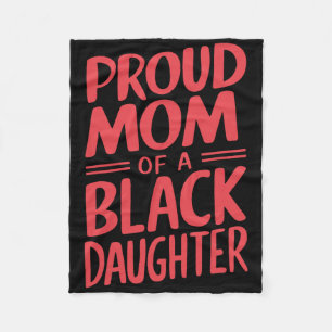 Proud Mum Of A Black Belt Daughter 10  Fleece Blanket