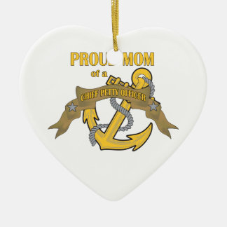 Proud Mum of a Chief Petty Officer Ceramic Tree Decoration