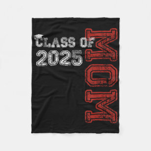 Proud Mum Of A Cl Of 2025 Graduate Senior  Fleece Blanket