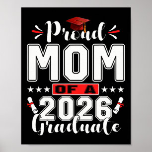 Proud Mum Of A Cl Of 2026 Graduate Senior Graduati Poster