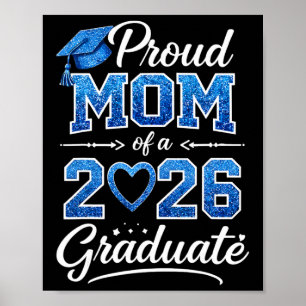 Proud Mum Of A Cl Of 2026 Graduate Senior Graduati Poster