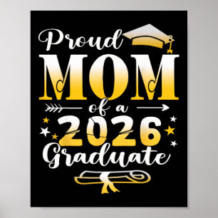 Proud Mum Of A Cl Of 2026 Graduate Senior Graduati Poster