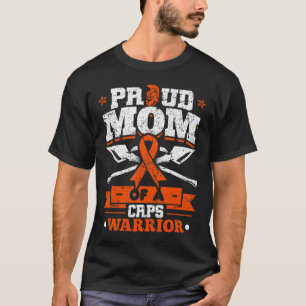 Proud Mum Of A Crps Warrior Month Orange Ribbon T-Shirt