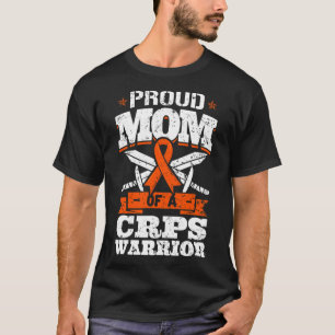 Proud Mum Of A Crps Warrior Rsd Awareness Ribbon R T-Shirt
