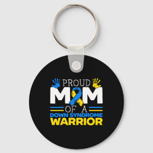 Proud Mum Of A Down Syndrome Warrior Extra Chromos Key Ring