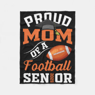 Proud Mum Of A Footll Senior Cl Of 2025 Graduation Fleece Blanket