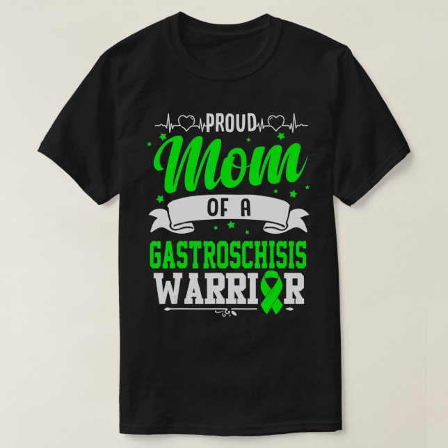 Proud Mum Of A Gastroschisis Warrior  T-Shirt (Design Front)