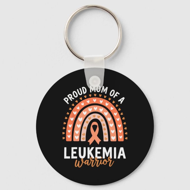Proud Mum Of A Leukaemia Warrior  Key Ring (Front)