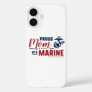 Proud Mum of a Marine - Colour iPhone 16 Case