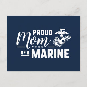 Proud Mum of a Marine Holiday Postcard