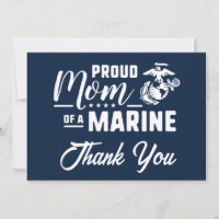 Proud Mum of a Marine - White