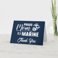 Proud Mum of a Marine - White