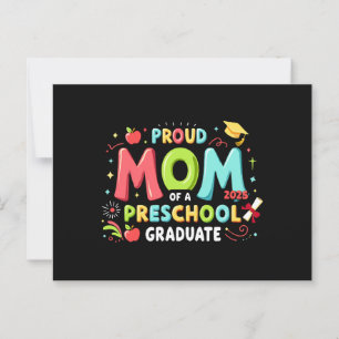 Proud Mum Of A Preschool Graduate Postcard