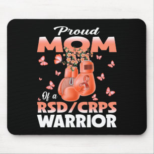 Proud Mum Of A Rsd Crps Warrior Awareness Boxing G Mouse Pad