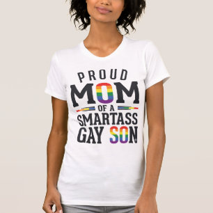 Proud Mum of a Smartass Gay Son Vintage Shirt Desi
