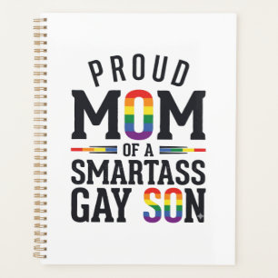 Proud Mum of a Smartass Gay Son Vintage Shirt Desi Planner