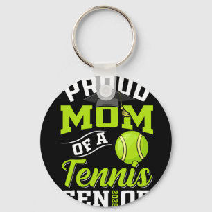 Proud Mum Of A Tennis Senior Cl Of 2025 Graduation Key Ring