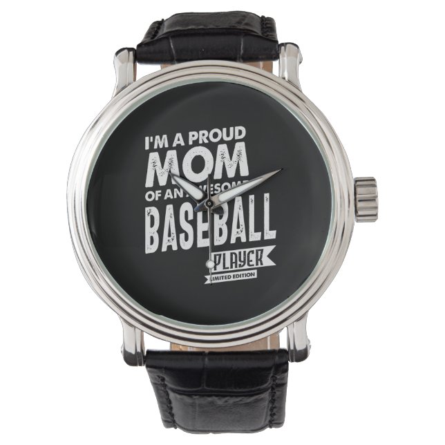 Proud Mum Of an Awesome Baseball Player Watch (Front)