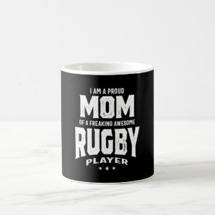 Proud Mum Of An Awesome Rugby Player Coffee Mug