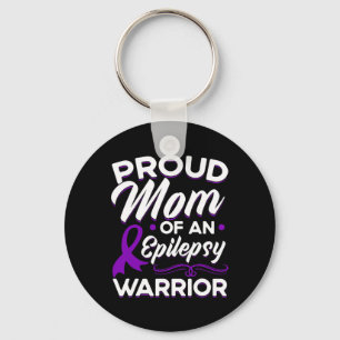 Proud Mum Of An Epilepsy Warrior Epilepsy Awarenes Key Ring
