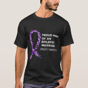 Proud Mum Of An Epilepsy Warrior Epilepsy Awarenes T-Shirt