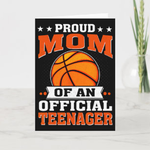 Proud Mum Of An Official Teenager 13th Birthday Sk Card