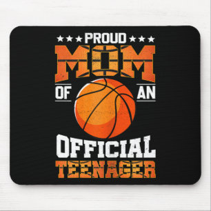 Proud Mum Of An Official Teenager Sketll Mother Mouse Pad