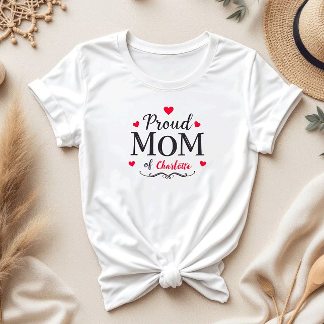Proud Mum of | Cute Personalised Mother's Day T-Shirt (Creator Uploaded)