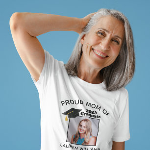 Proud Mum of Graduate Photo 2021 Class Graduation T-Shirt