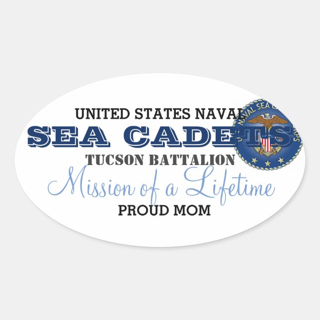 Proud Mum Oval Sticker (Front)