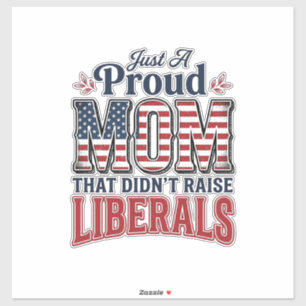 Proud Mum Patriotic Vintage Political Shirt Design