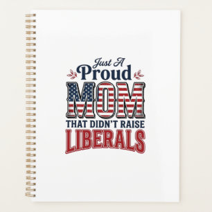 Proud Mum Patriotic Vintage Political Shirt Design Planner