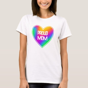 Proud Mum Rainbow Heart Women's T-Shirt