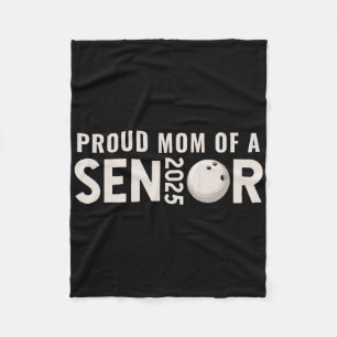 Proud Mum Senior 2025 Bowling Player Cl Of 2025 1 Fleece Blanket
