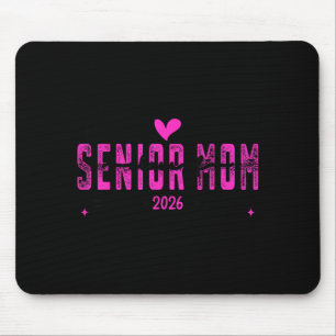 Proud mum senior class of 2026 pink bow  mouse pad